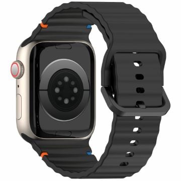 Apple Watch Series 41mm - 40mm - 38mm Silicone Watch Band - Black