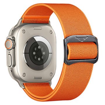 Nylon Strap for Apple Watch Series 41mm - 40mm - 38mm Elastic Band - Orange