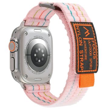 Apple Watch Series 41mm - 40mm - 38mm Nylon Loop Watch Strap - Pink