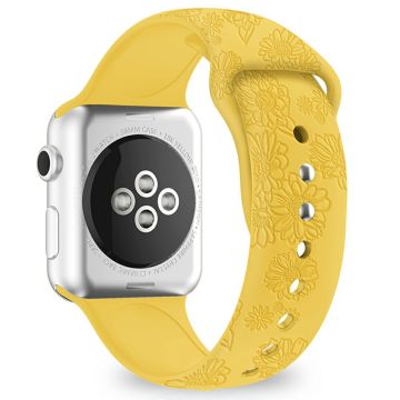 Silicone Strap for Apple Watch Series 41mm - 40mm - 38mm - Sunflower Ginger