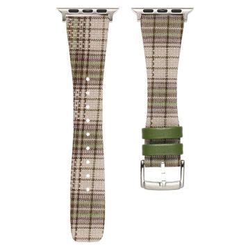 Plaid Woolen Strap for Apple Watch Series 41mm - 40mm - 38mm - Style 7