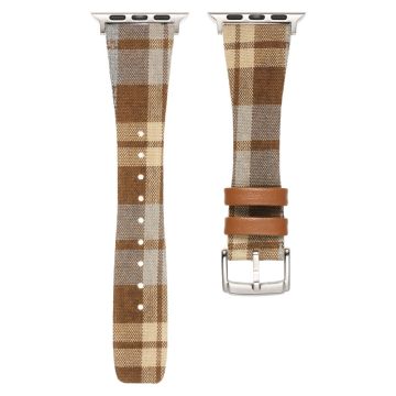 Plaid Woolen Strap for Apple Watch Series 41mm - 40mm - 38mm - Style 5