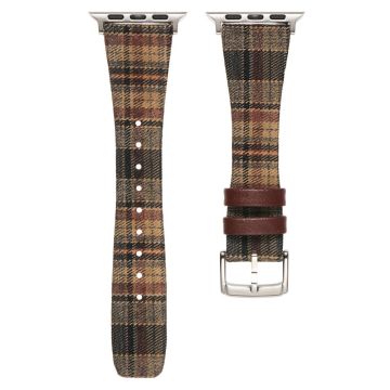 Plaid Woolen Strap for Apple Watch Series 41mm - 40mm - 38mm - Style 1