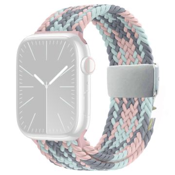 Armbånd Apple Watch Series 41 mm - 40 mm - 38 mm vevd klokkerem - Grått Rosa Blått