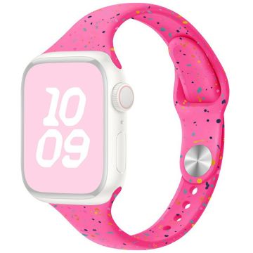 Silikonarmbånd Apple Watch Series 41mm - 40mm - 38mm klokkerem - Barbie Rosa