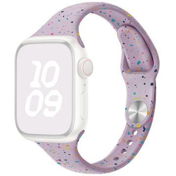 Silikonarmbånd Apple Watch Series 41mm - 40mm - 38mm klokkerem - Lyselilla