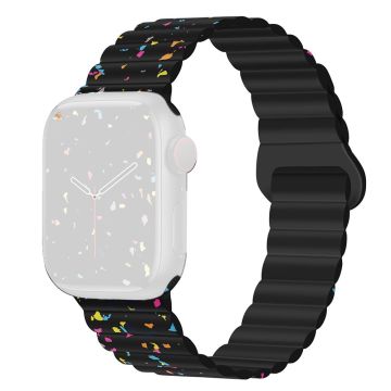 Magnetisk silikonrem Apple Watch Series 41mm - 40mm - 38mm - Svart