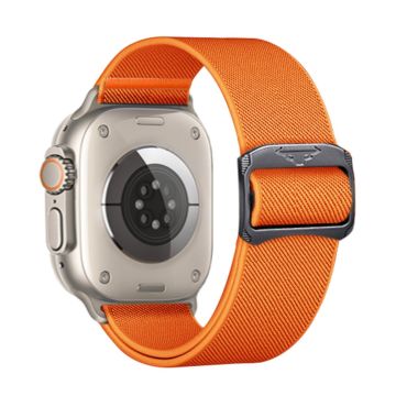 KALEBOL Nylonrem Apple Watch Series 41mm - 40mm - 38mm Elastisk bånd - Oransje