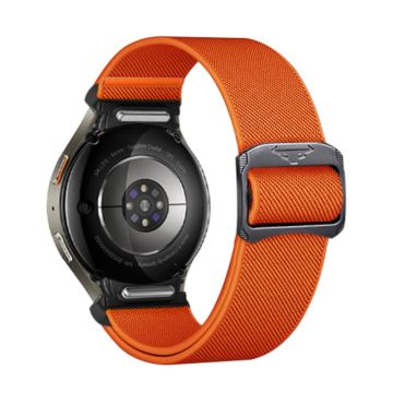 KALEBOL Klokkerem Samsung Galaxy Watch FE 40mm / Watch7 / Watch6 / Watch 5 / Watch4 Nylon Elastic Band - Oransje