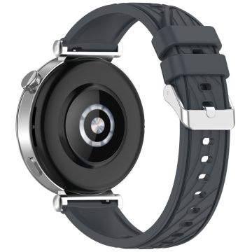 Huawei Watch GT 5 Pro 46 mm / GT 5 46 mm / GT 4 46 mm erstatningsrem 22 mm strukturert silikonklokkebånd - Grå