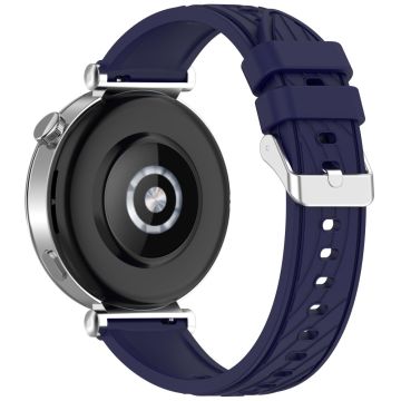 Huawei Watch GT 5 Pro 46 mm / GT 5 46 mm / GT 4 46 mm erstatningsrem 22 mm strukturert silikonklokkebånd - Blå