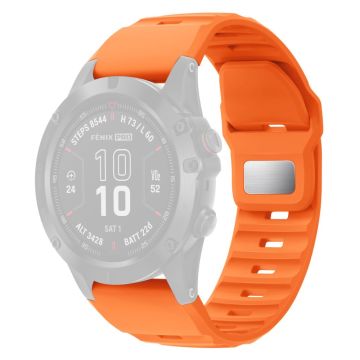 26 mm silikonarmbånd Garmin Fenix 8 51 mm / Enduro 3 / Enduro 2 Hurtigutløsende klokkerem - Oransje