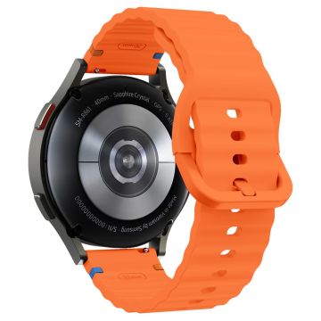 20 mm silikonarmbånd Garminactive 5 / Garmin vivoactive 5 / Venu Sq Wave Design klokkerem - Oransje