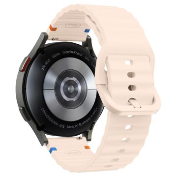 20 mm silikonarmbånd Garminactive 5 / Garmin vivoactive 5 / Venu Sq Wave Design klokkerem - Rosa