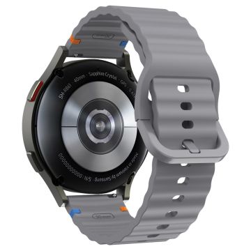 20 mm silikonarmbånd Garminactive 5 / Garmin vivoactive 5 / Venu Sq Wave Design klokkerem - Grå