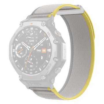 Huami Amazfit T-Rex 3 Klokkerem Nylon Loop Justerbar håndleddsrem med kontakt - Beige