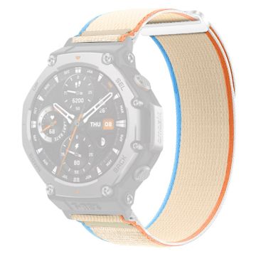 Huami Amazfit T-Rex 3 Klokkerem Nylon Loop Justerbar håndleddsrem med kontakt - Melkehvit