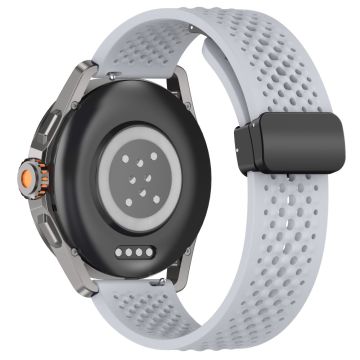 Xiaomi Watch S4 Sport / Redmi Watch 5 Active Silikonklokkebånd 22mm Erstatningsrem med sammenleggbar spenne - Grå