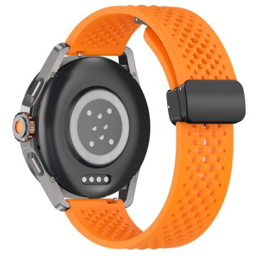 Xiaomi Watch S4 Sport / Redmi Watch 5 Active Silikonklokkebånd 22mm Erstatningsrem med sammenleggbar spenne - Oransje