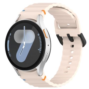 Samsung Galaxy Watch7 44mm / 40mm / Watch FE 40mm / Watch6 40mm / 44mm Erstatningsarmbånd Silikonklokkerem - Rosa