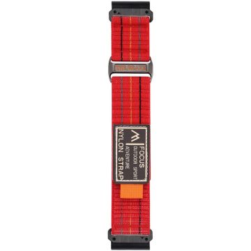 Garmin Fenix 8 47mm / Fenix E 47mm Magic Tape Nylon Strap Universal 22mm Watch Band - Red