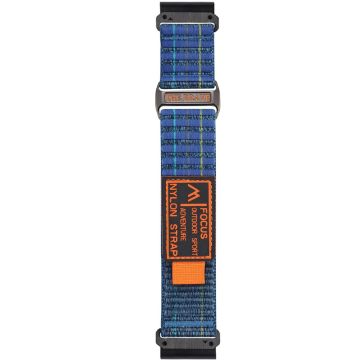 26mm Watch Band Garmin Fenix 8 51mm / Enduro 3 / Enduro 2 Magic Tape Nylon Strap - Blue