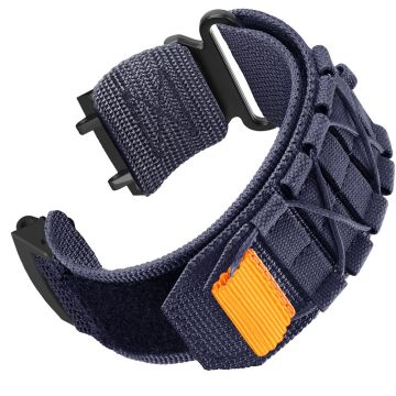 Huami Amazfit T-Rex 3 Nylon Watch Band Loop Fastener Wrist Strap with Connector - Midnight Blue