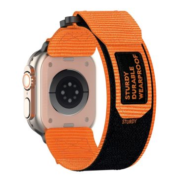 Nylon Band Apple Watch 10 42mm / 9 8 7 41mm / SE (2023) (2022) / SE 6 5 4 40mm / 3 2 1 38mm Watchband with Connector - Orange