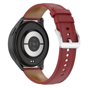 20 mm klokkerem Huami Amazfit Active / GTR Mini / Bip 3 / Bip 3 Pro Ekte kuskinnrem med hurtigutløserkontakt - Rød