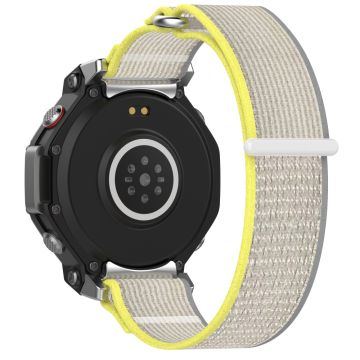 Huami Amazfit T-Rex 3 Wtch Band Nylon Braided Replacement Watch Strap - Yellow+Grey