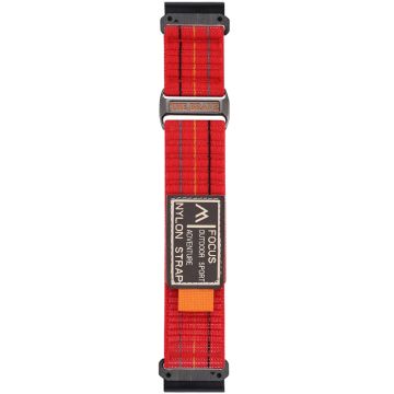 22mm Watch Band Garmin Fenix 8 47mm / Fenix E 47mm / Quatix 7 Pro Magic Tape Nylon Strap - Red