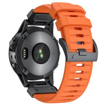 22mm Fluorubber Strap Garmin Fenix 8 47mm / Fenix E 47mm / Quatix 7 Pro Universal Watch Band - Orange