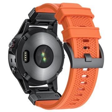 22mm Rubber Strap Garmin Fenix 8 47mm / Fenix E 47mm / Quatix 7 Pro Universal Watch Band - Orange