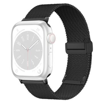 KALEBOL Magnetic Buckle Watch Band Apple Watch Series 10 42mm Stainless Steel Strap - Black