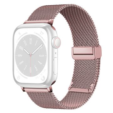 KALEBOL Magnetic Buckle Watch Band Apple Watch Series 10 42mm Stainless Steel Strap - Pink