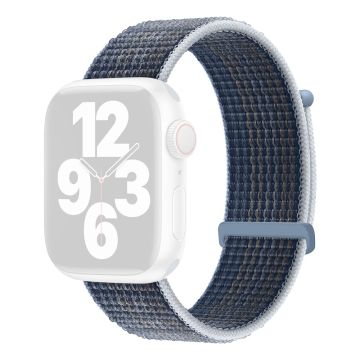 KALEBOL Nylon Watch Band Apple Watch Series 10 42mm Wrist Strap - Storm Blue