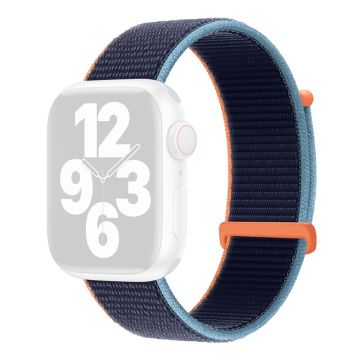 KALEBOL Nylon Watch Band Apple Watch Series 10 42mm Wrist Strap - Deep Navy Blue