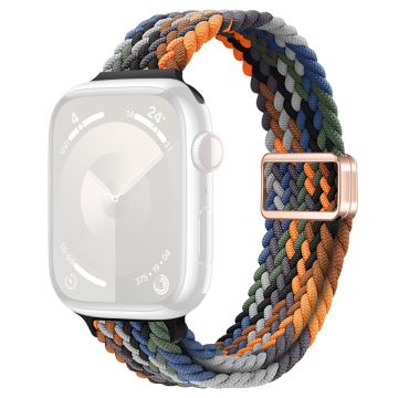 KALEBOL Braided Watch Strap Apple Watch Series 10 42mm Magnetic Nylon Sport Wristbands - Camo Multi-Color