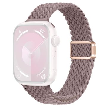 KALEBOL Braided Watch Strap Apple Watch Series 10 42mm Magnetic Nylon Sport Wristbands - Smoke Purple