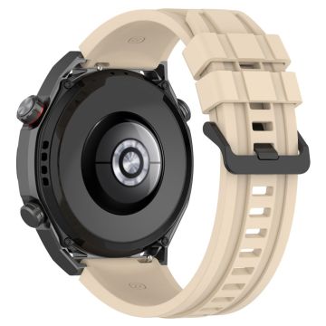 Erstatningsarmbånd i silikon med forlengelsesrem til Huawei Watch Ultimate / Watch 3 / Watch 3 Pro - Khaki