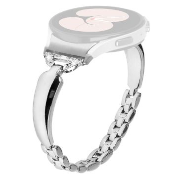 D-formet svart Rhinestone-klokkebånd til Samsung Galaxy Watch 6 40 mm og 44 mm