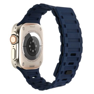 Magnetisk silikonarmbånd - Midnattsblå Apple Watch Serie 9 / Midnattsblå Apple Watch Serie 9 / Midnattsblå Apple Watch Serie 9 / Midnattsblå Apple Watch Serie 9 / Se / Se / 40Mm / 40Mm