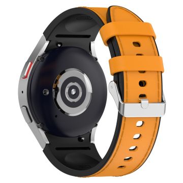 Silikon PU skinnklokkebånd for Samsung Galaxy Watch - Gul