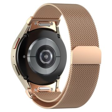 Samsung Galaxy Watch Universal 20 mm hurtigutløserrem i rustfritt stål - Rose Gull