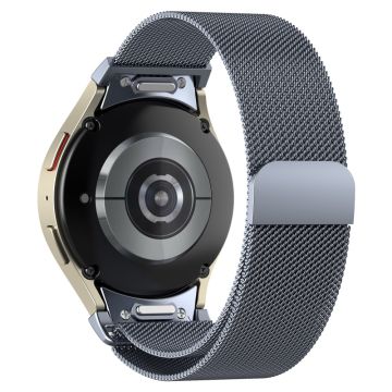 Samsung Galaxy Watch Universal 20 mm klokkerem i rustfritt stål med hurtigutløser - Grå