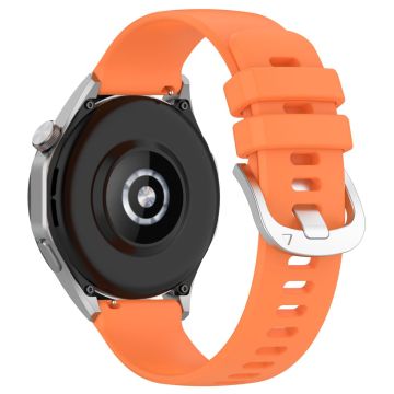 Huawei Watch Universal-klokkearmbånd 22 mm i flytende silikon med stålspenne - Oransje