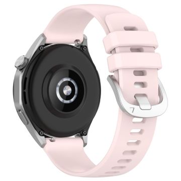 Huawei Watch Universal-klokkearmbånd 22 mm i flytende silikon med stålspenne - Lyserosa