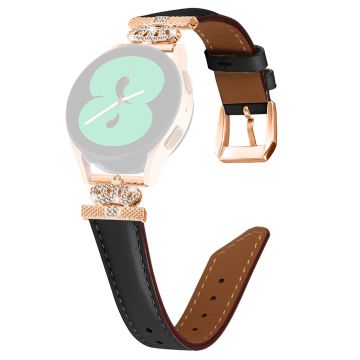 Samsung Galaxy Watch3 41 mm / Watch 5 40 mm / 44 mm klokkerem Rose Gold Buckle 20 mm klokkerem - Svart