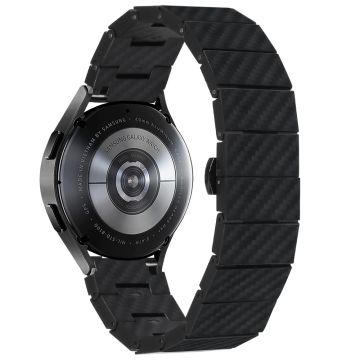 Samsung Galaxy Watch Active / Watch Active2 44 mm / Active2 40 mm klokkerem Karbonfiberstruktur 20 mm metallklokkearmbånd