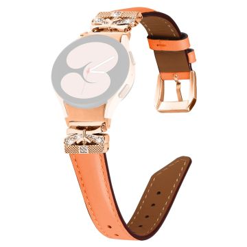 Rosa gullspenne Samsung Galaxy Watch Universal 20 mm smartklokkearmbånd - Oransje